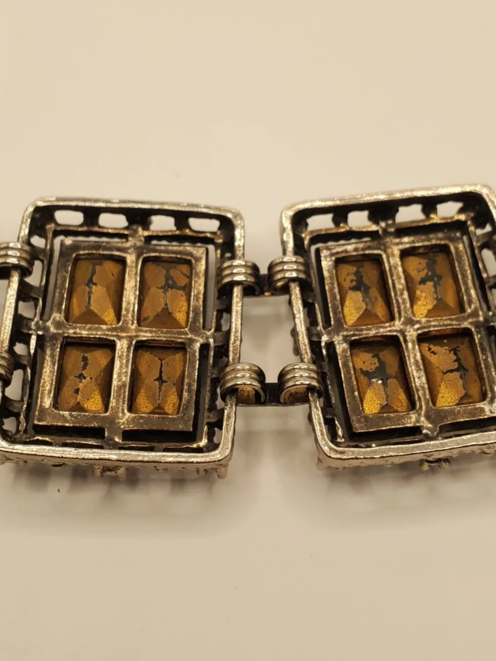 1 Silver -toned Bracelet, item # B-1200, wt. 78 grams.